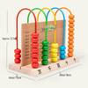 Colorful Wooden Ten-Row Abacus for Early Childhood Education