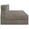 Folding Sofa Bed Light Grey 152 x 86.5 x 60 cm Fabric