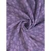 Women's Large Size with Pocket Design Purple Floral Print Loose Long Sleeve T-Shirt, Women's Casual Versatile Top