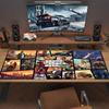Adventure Large Size Mouse Pad Large Gaming Table Cushion Nonslip Laptop Tablet Big Mousepad Xxl Mat Mini Pc Playmat With Lock Edge