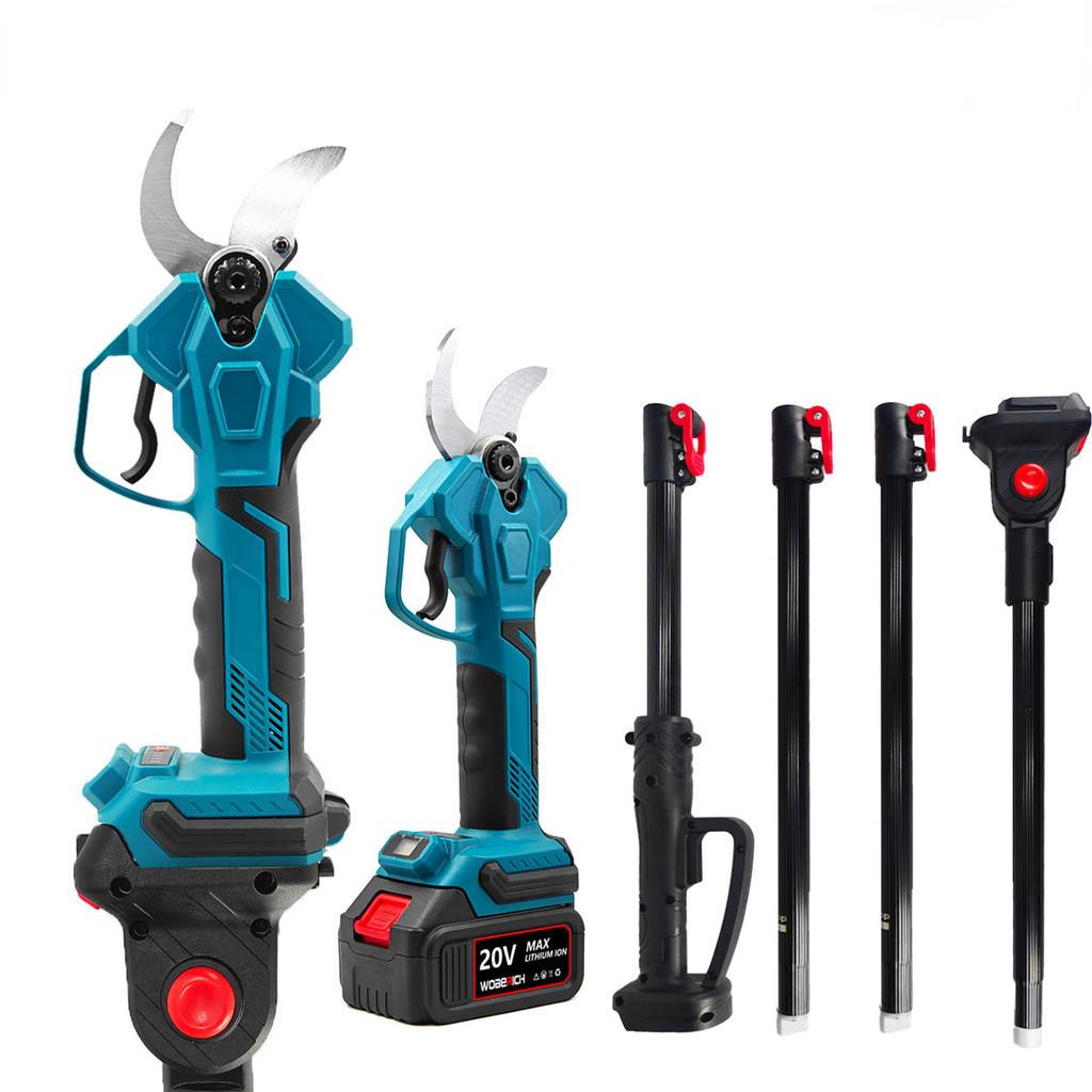 Pruning Shears Efficient Fruit Tree Bonsai Pruning Branche Cutter Blue Brushless Cordless Electric Scissors Extension Pole Pruner
