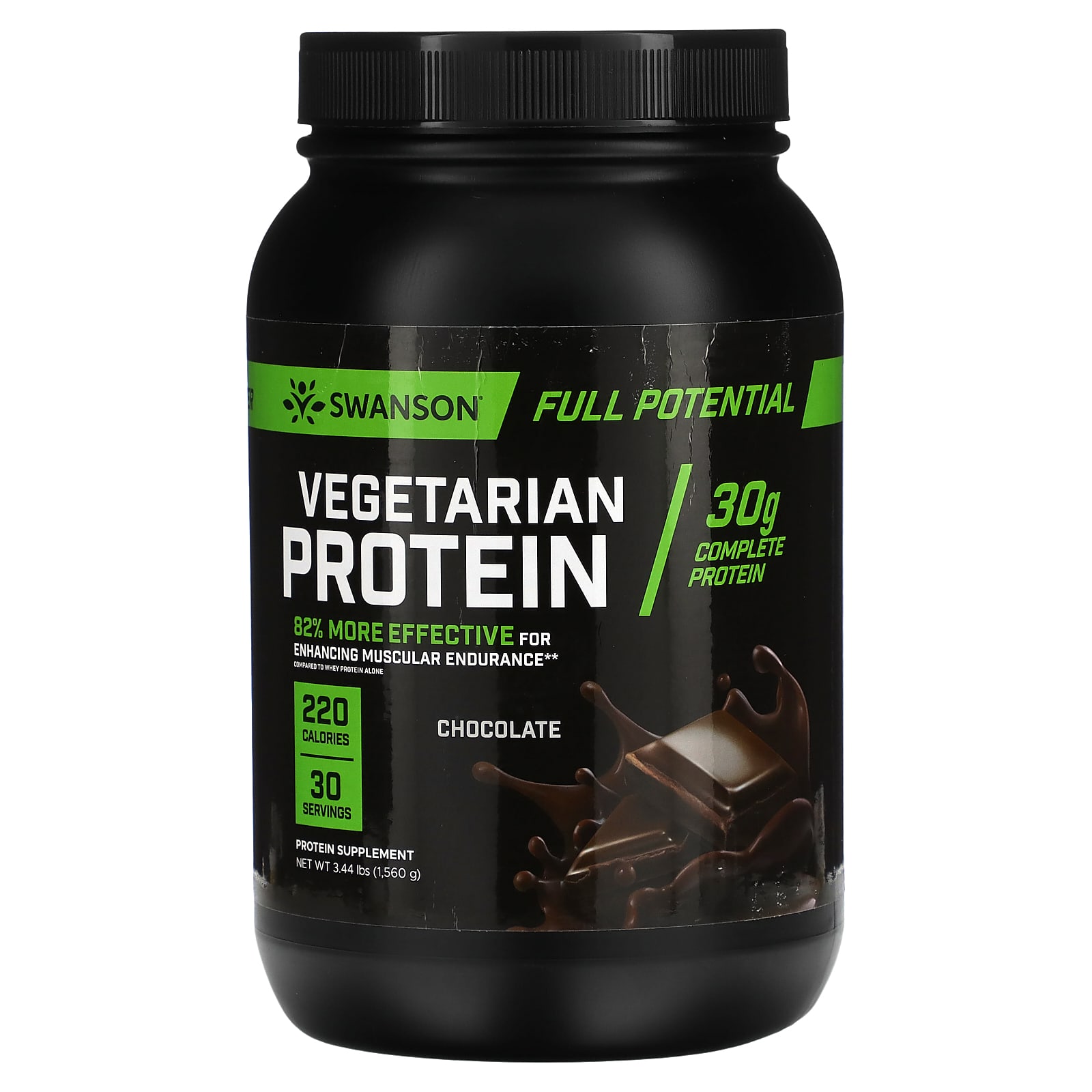 

Swanson, Veggie Protein Powder, Chocolate, 3.44 lb (1,560 g)