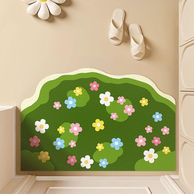Small Fresh Entrance Dirt-Resistant Silk Ring Foot Pad, Household Entrance Scraping Mud And Land Pad, Entrance Wear-Resistant Foot Pad 40*60cm