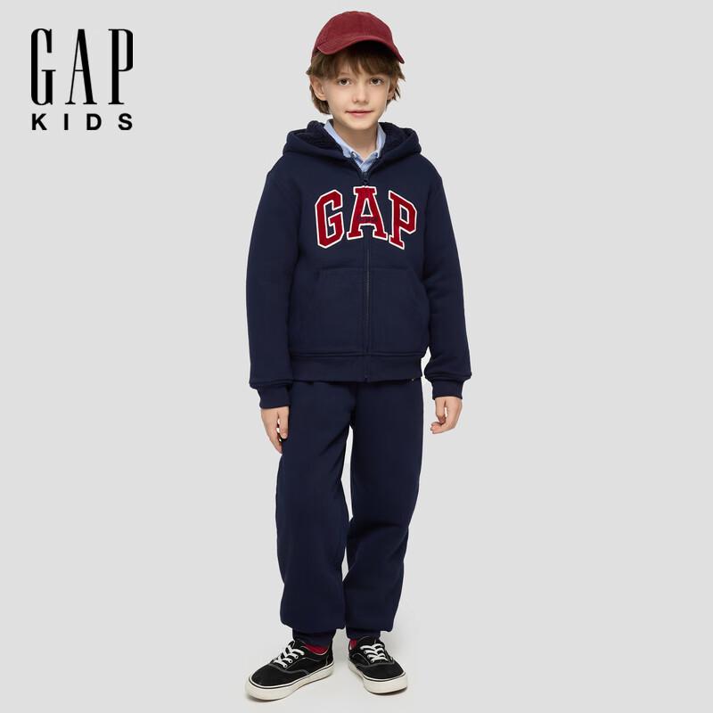 GAP Kids' Embroidered Logo Faux Fleece Sweatpants