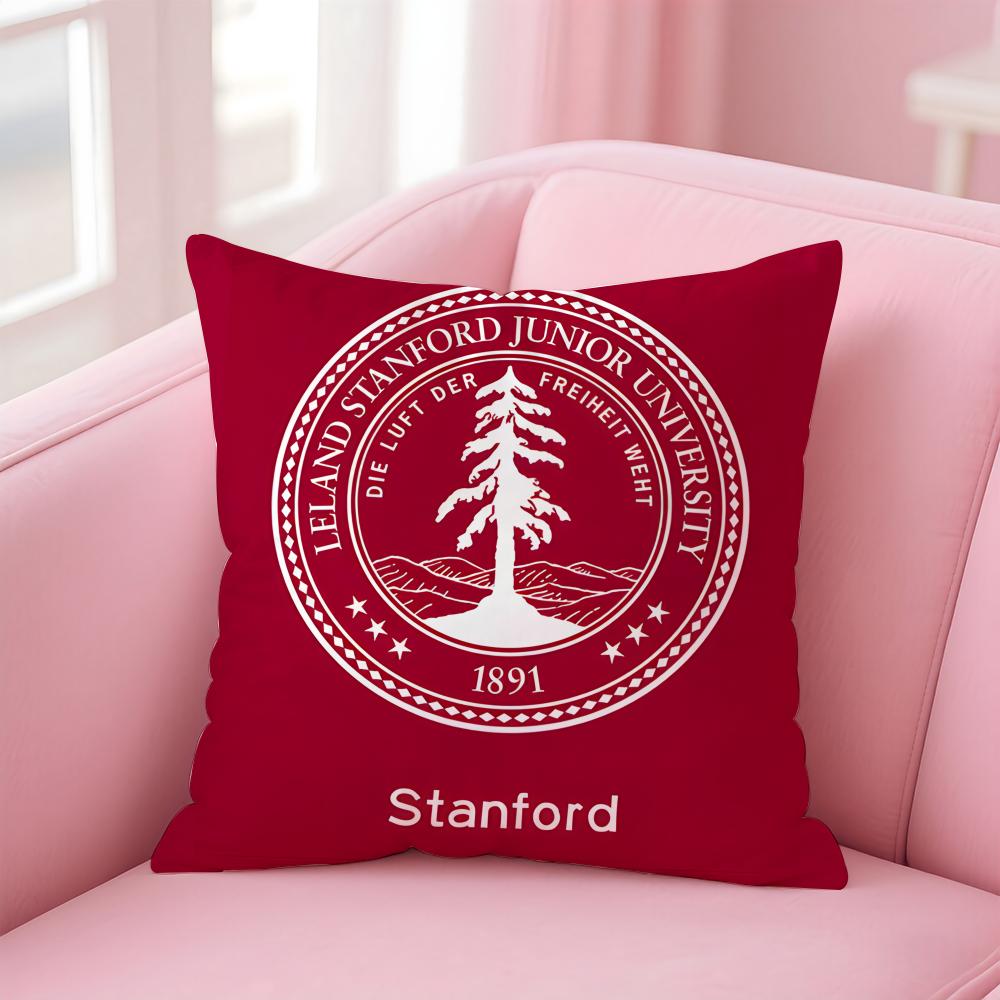 Academic Global Theme Art BBacktoschool Season Cushion Cover Pillowcase Short Plush Invisible Zipper Room Sofa Cushion Cover