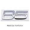 3D Metal AWD T5 T6 B5 B6 Letter Badge Sticker Rear Trunk Emblem  Decal High-Quality Automotive Exterior Accessories