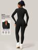 YEOREO Tuta Intera Manica Lunga con Zip in Pile Romper con Zip Pantaloni Sotto Body Bodycon Sexy Pezzo Unico Tessuto Spandex Top Elastici Flessibili Body