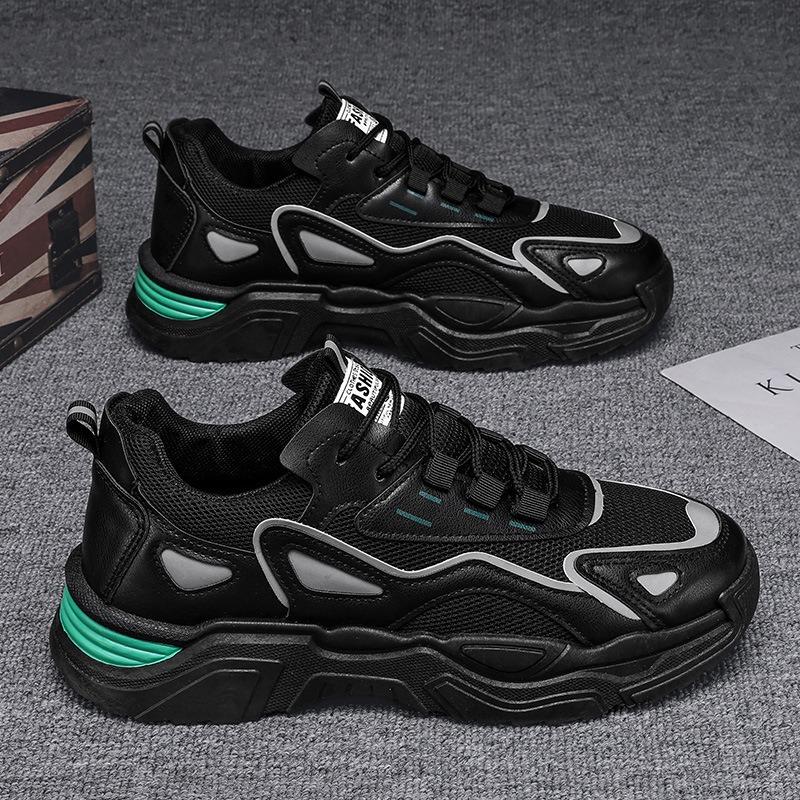 Fashion High Quality Men Air-cushion Sneakers Spring Summer Breathable Running Sport Shoes Tennis Shoe Non-slip Damping Basketball Shoes