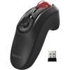 Elecom Relacon Wireless Trackball Mouse with Receiver Media Control Buttons Quiet Black
