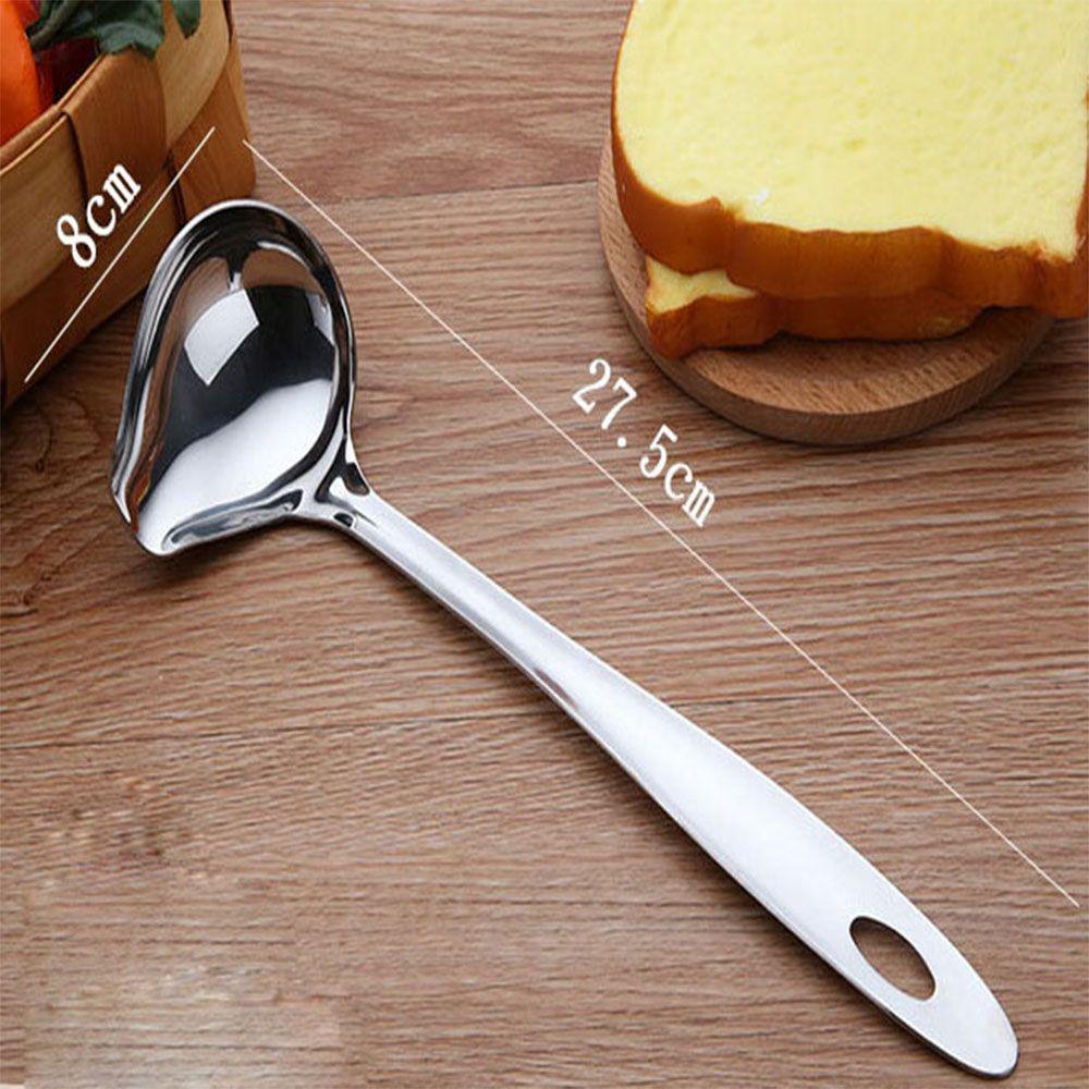 Cooking Tools Long Handle Tableware Scoop Kitchen Ladle Duck Mouth Shaped Spoon Stainless Steel