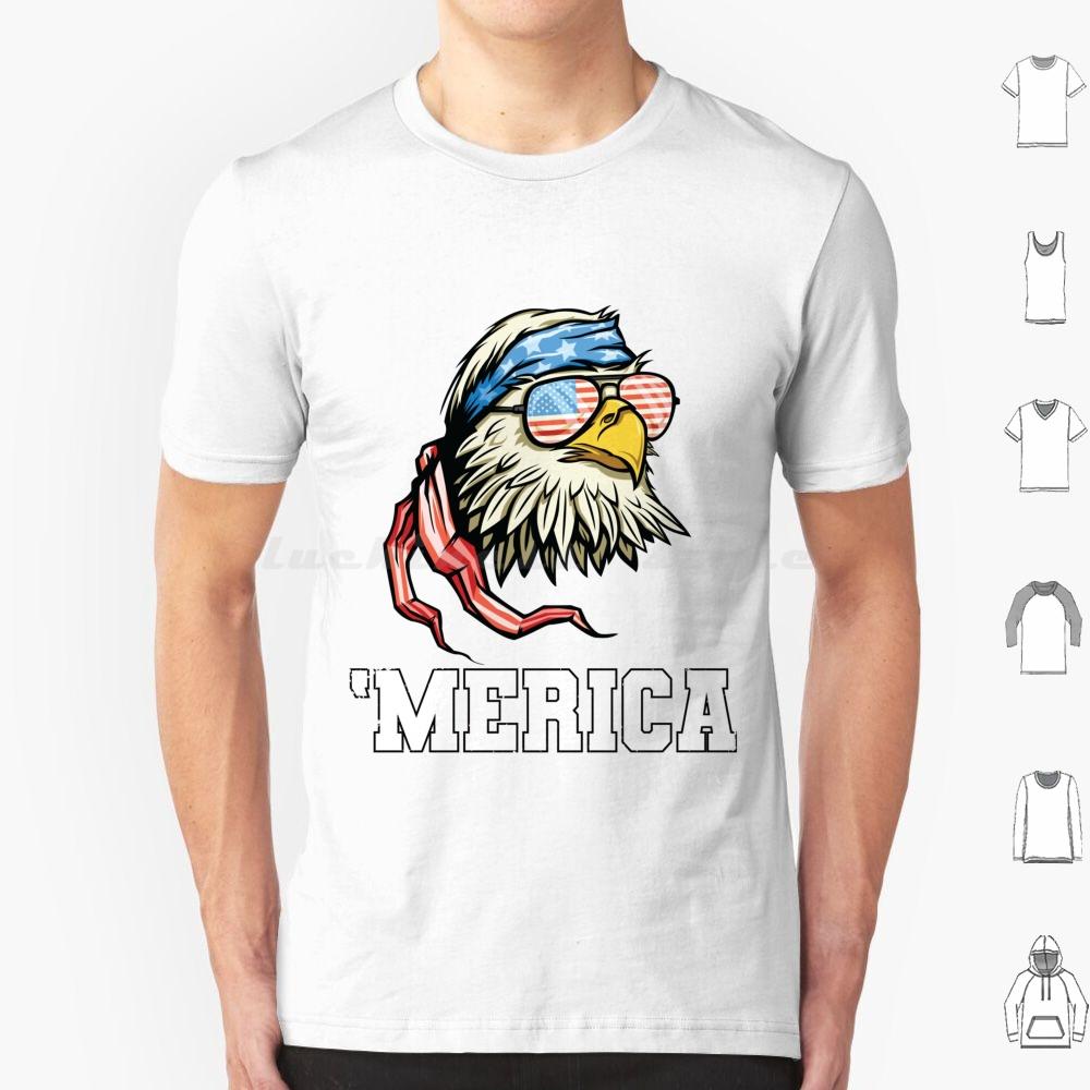 4th Of July Merica Bald Eagle Patriotic Veteran T Shirt 6xl Cotton Cool Tee Eagle Bald Eagle Mericaw Memorial Day Veterans Day