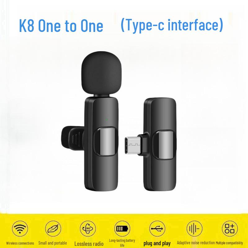 Microfono Lavalier Wireless Quad K9 per Trasmissioni Live Multi-Persona con Riduzione del Rumore AI