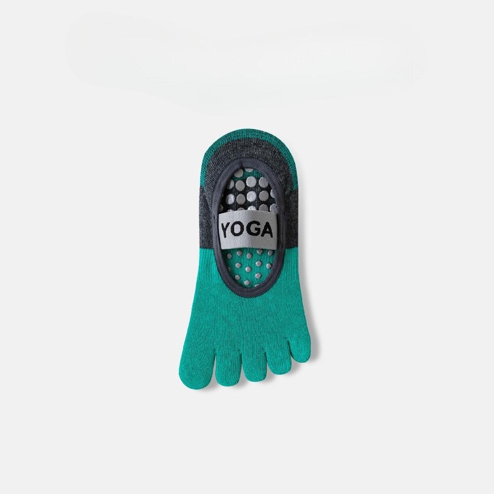 Five-finger Yoga Socks, Women's Anti-slip Dispensing Floor Socks, Backless Straps, Indoor Fitness Pilates Sweat-absorbing Socks