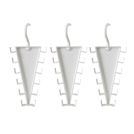 Vertical Storage Organizer V Shaped Double-Sided Closet Organizer, 360 Degree Rotating Multi-Layer Hanger, with Bedroom 12 Non-Slip Hooks Rack,