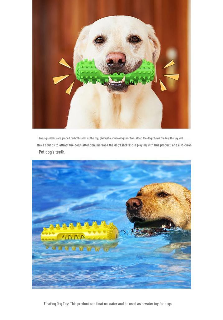 Squeaky Dog Chew Toy & Toothbrush Stick