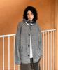 Azender Melange Pocket Cardigan Gray