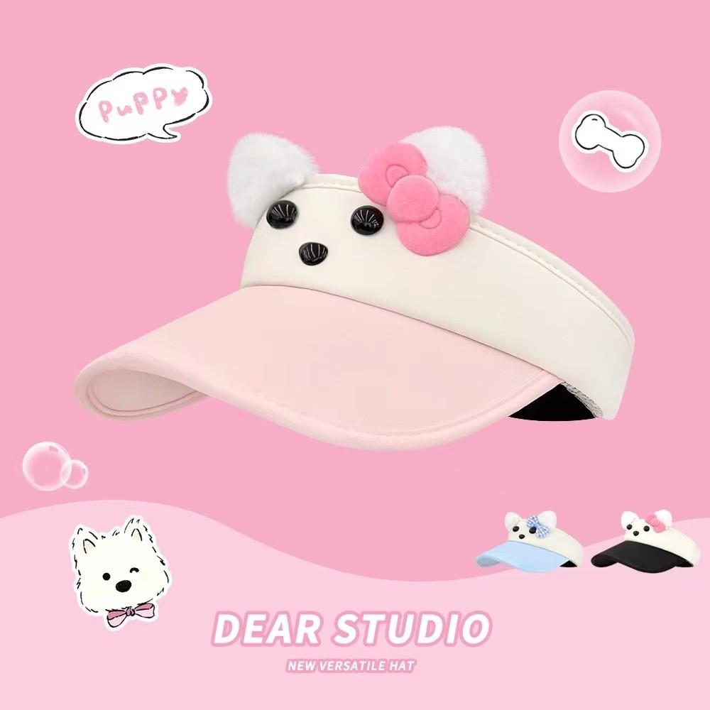 Hellokitty Sun Protection Hat With Wide Brim For Girls Summer Sunshade Cap