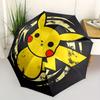 1pc Pikachu Icon Automatic Open/Close Umbrella, Portable 3-Fold Compact Umbrella for Men & Women, Perfect Gift for Birthday095