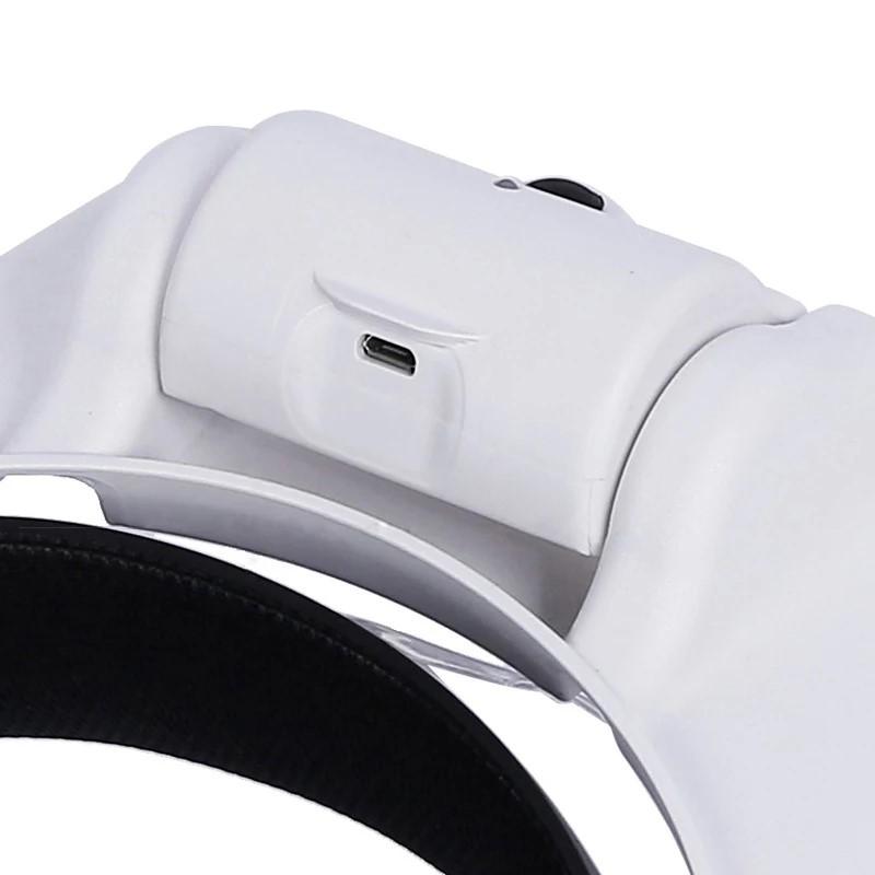 Hot Selling USB Rechargeable Glasses Loupe Watchmaker Repair Tool Glasses Magnifier LED Headband Magnifying Glass