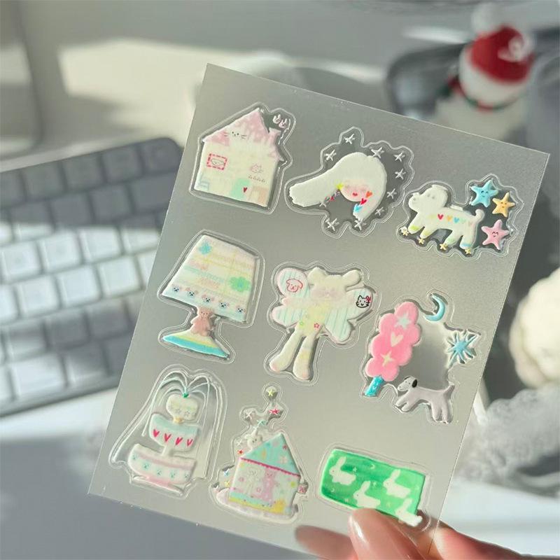 Sky Abstract Art Large Sticker - Force Fruit Jelly DIY Phone Case & Camera Decoration