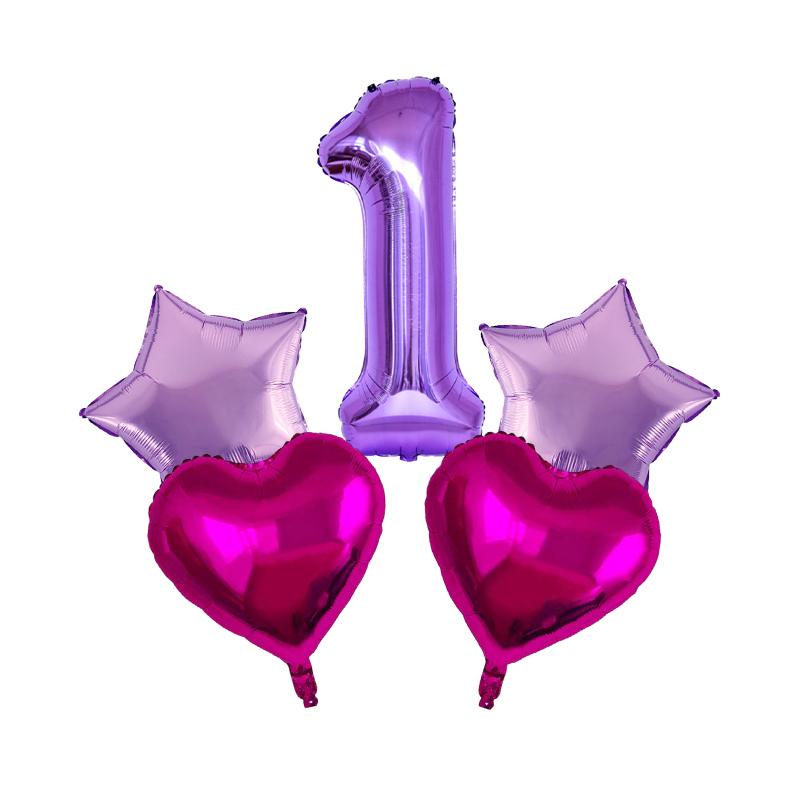 Lot Purple Balloon Set Latex Confetti Balloons Wedding Valentine's Day Globos Baby Shower Birthday Christmas Party Decorations