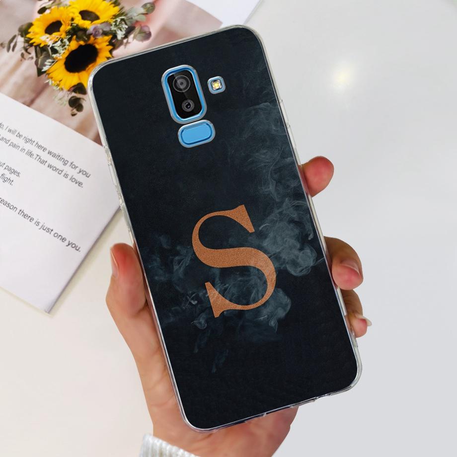 Funda Coque For Samsung Galaxy J8 J810F Cover Case Cartoon Cat Skull Back Shell For Samsung J8 2018 Soft Clear Silicone TPU Capa