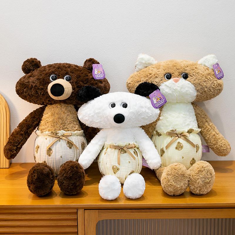 Plush Bear Sleepwear Toy With Pp Cotton Fill For Kids And Girls