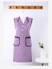 Women's Breathable Cotton Lapel Waistcoat Apron - Cute, Anti-Oil Kitchen Fashion