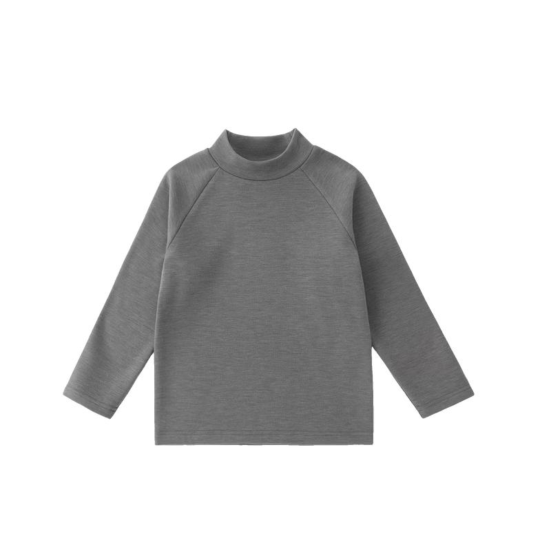 Dudu Family Kids' Winter Long Sleeve Mock Neck T-Shirt