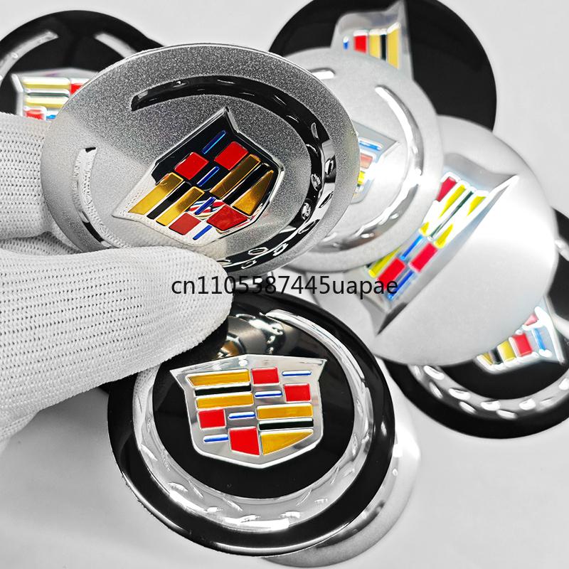 4 Stück 56mm 60mm 65mm Auto Radnabenkappe Felgenabdeckung Aufkleber Für Cadillac ATS BLS CT4 CT5 CTS SRX XT6 XTS Escalade Deville