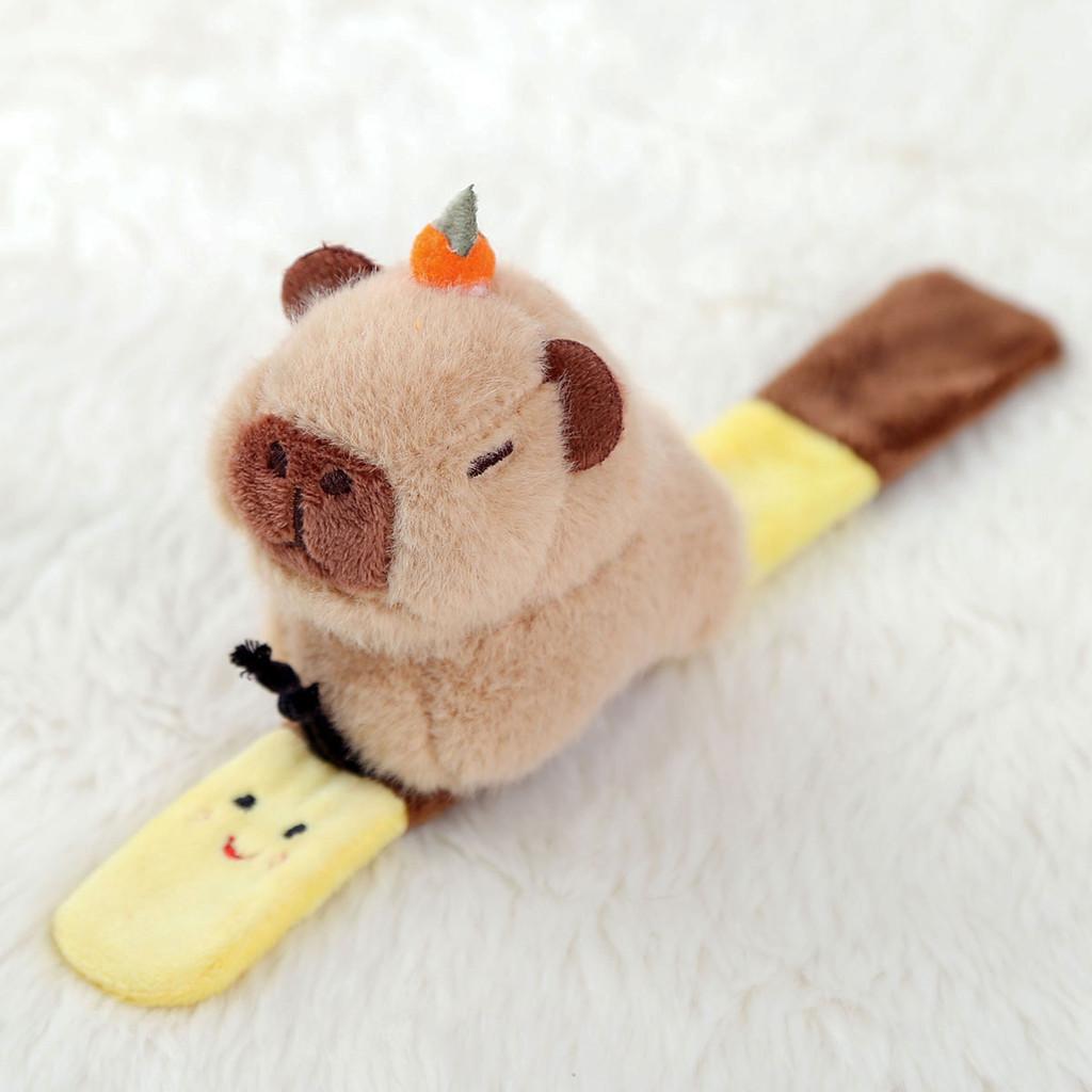 Plush Capybara Cartoon Wristband With Goose Crocodile Elephant Design For Girls Birthday Gift And Decor