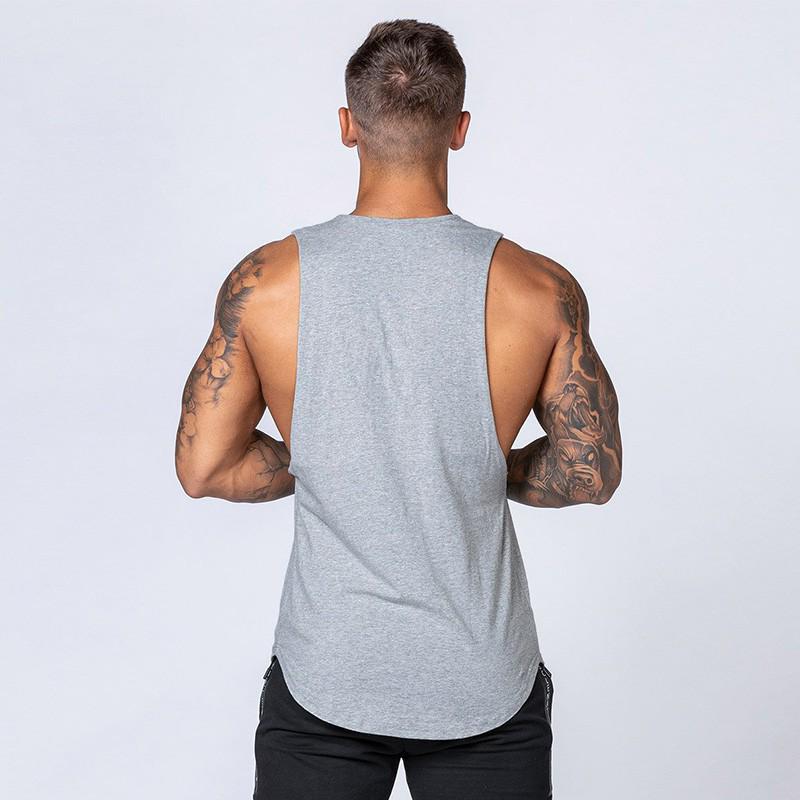 Muscleguys Letters Printing Graphic Singlets Mens Sleeveless Summer Causal Gym Workout Vest
