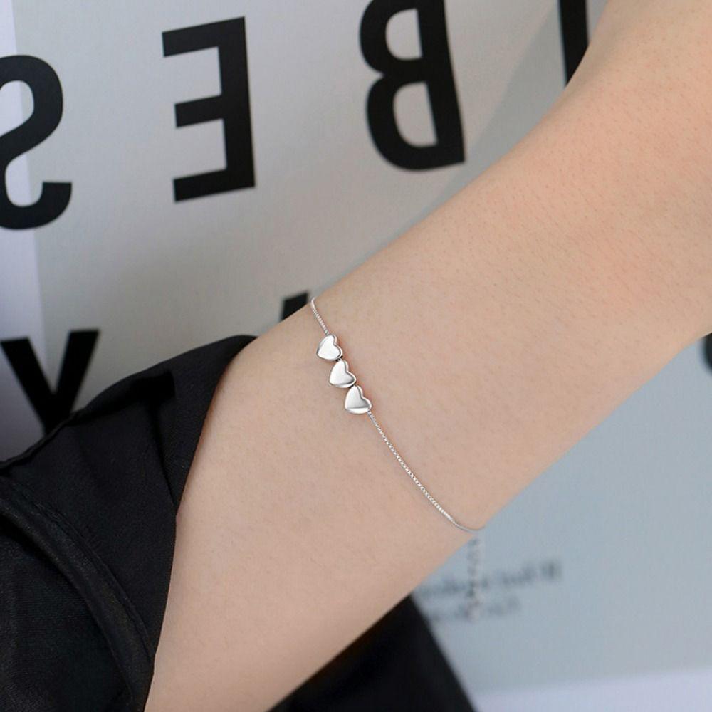 Gift Titanium Steel Women Double Layer Bracelet Fashion Jewelry Hand Chain Korean Style Bracelet