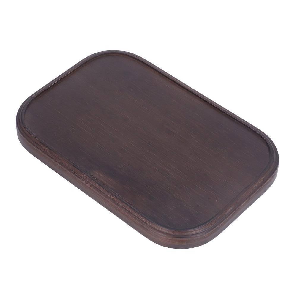13.4 X 9.1 X 1in Tea Tray Walnut Finish Fruit Tray Elegant Bamboo Serving Tray Home Decor