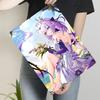 Custom Anime Girl Metal Poster Purple Haired Character Artwork for Room Decoration