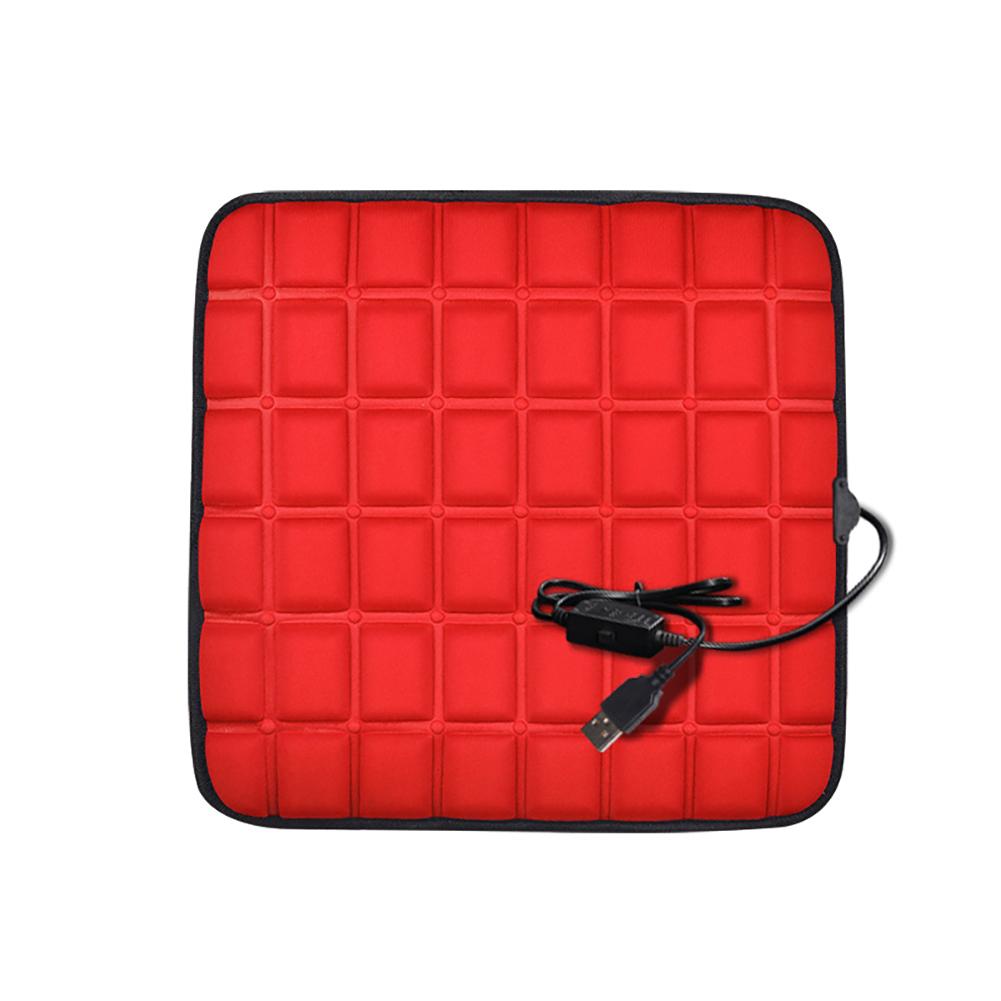 Non Slip Universal Auto Front Rear Seat Pad Heated Car Seat Cover Chair Cushion Electric Heating Protector Pad
