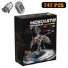 MOC Motorized Mechanical Mosquito Building Blocks LED Creative Simulated Insect Model Bricks Toys Decor Ornaments for Kids Gifts