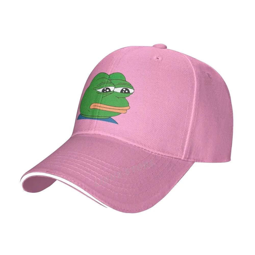 Fashion Men Sad Frog Baseball Cap Outdoor Adjustable Dad Hat Men Summer Snapback Hats Sad Frog Sports Golf Cap Gorra