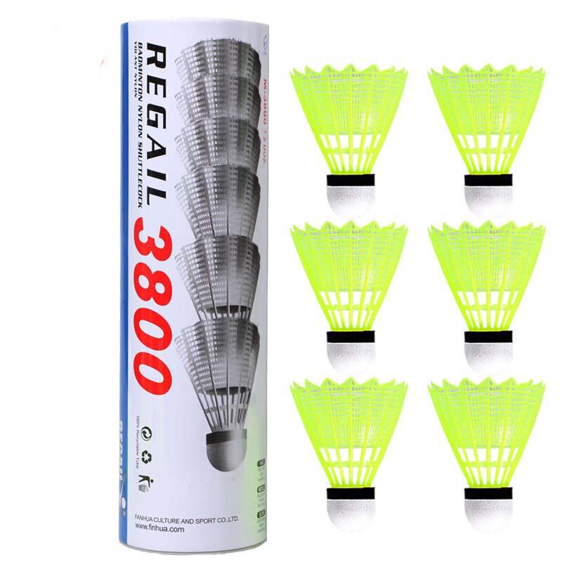 WEZHO Plastic Badminton Shuttlecocks (6-Pack)