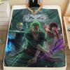 Roronoa Zoro Flannel Blanket, High Quality Comfortable for All Seasons, Home Decor, Warmth and Comfort