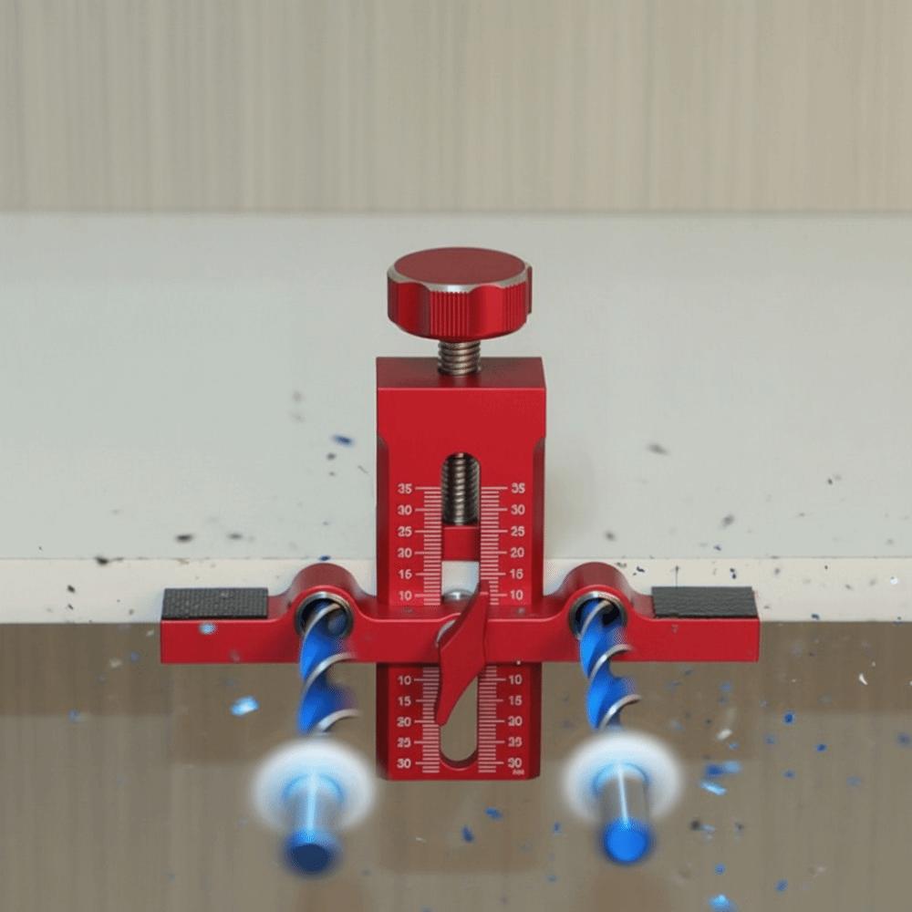 

Quick Positioning Cabinet Door Mounting Jig Adjustable Clamping Range Wear-resistant Cabinets Frame Install Clamp Red