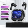 Kabellose Bluetooth-kompatible Kopfhörer Intelligente Touch-Farb-LCD-Anzeige TWS Ohrhörer HIFI Geräuschunterdrückung Stereo-Kopfhörer