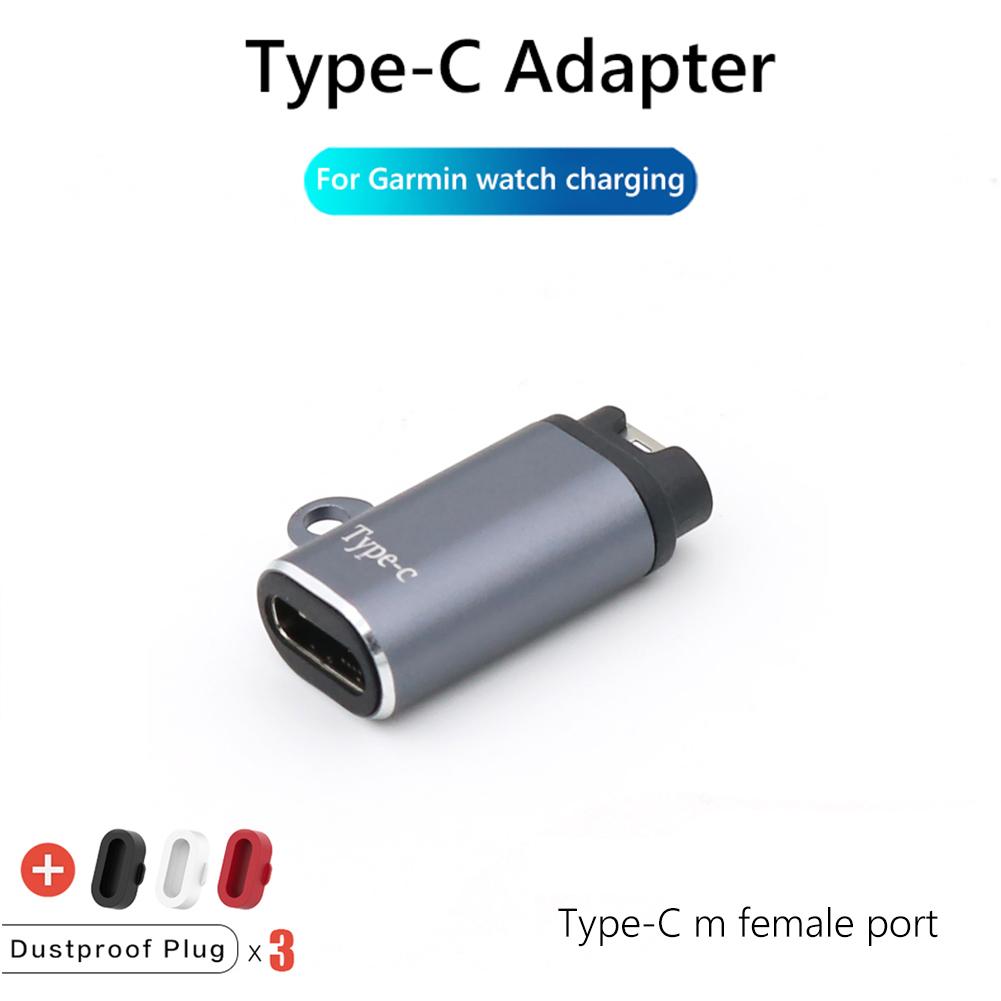 Charger Adapter Type C/IOS/Micro USB Converter For Garmin Fenix 7 7x 5s 6 6X 6S 5 Venu 2 2S SQ Forerunners 45 245M Charger Plug