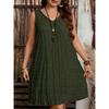 Plus Size Summer Fashion V-Neck Loose Dress for Beach Vacation