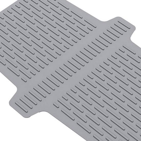 Silicone Sink Saddle Mat Protector Kitchen Bathroom Divider Mat Flexible Odorless Dishwasher Safe Non-slip Sink Divider Mat