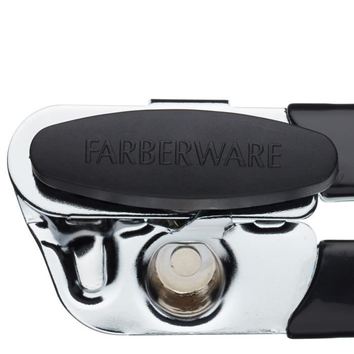 KitchenCraft ouvre-boîtes 16,5 cm acier inoxydable noir/argenté