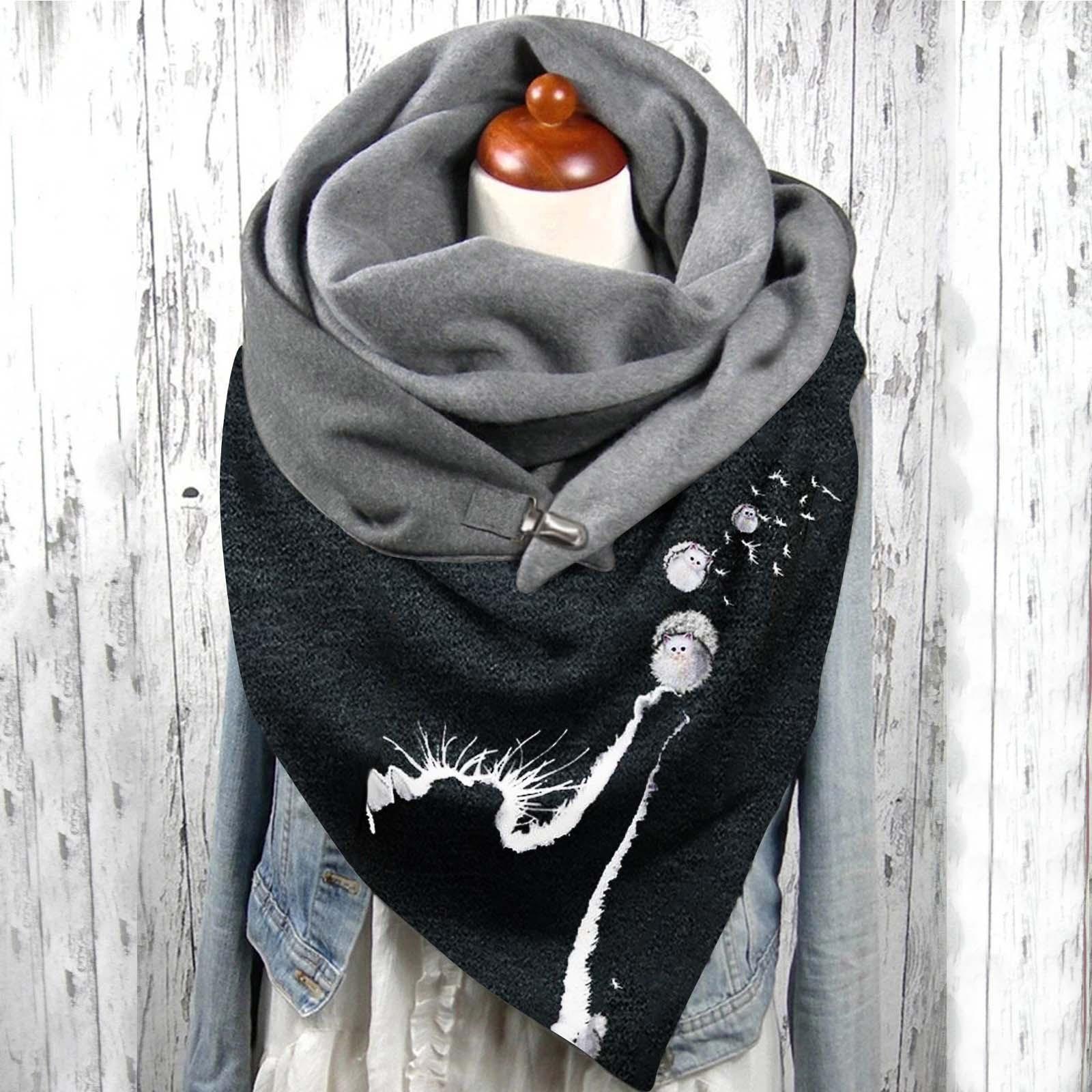 

Женская серия Шарф с принтом Модный многоцелевой шарф-шаль