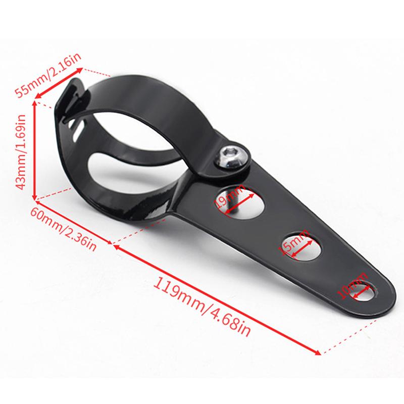 Universal 5.75" 7" Motorcycle Headlight Mount Bracket Fork Ear Chopper Headlamp Holder Clamp Adjustable Motor Fork Mount