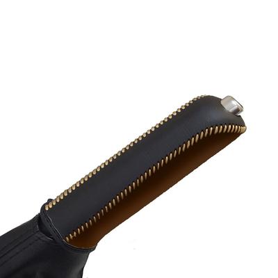Tricolore Exchange Genuine Leather Handbrake Cover Wrap Kit Cafe Brown for Daihatsu Copen LA400K 2014-Present Custom Fit DIY