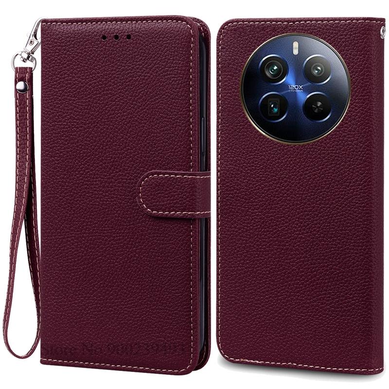 For Realme 12 Pro Plus Case Leather Wallet Flip Cover Phone Case For Realme 12 Pro 5G Case Coque Fundas For Realme 12 Pro+ Cover